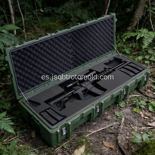 Caja de rack de vuelo rotomoldeada de construcción sin costuras